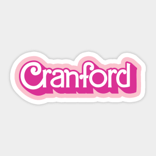 City of Cranford Doll Lettering Sticker